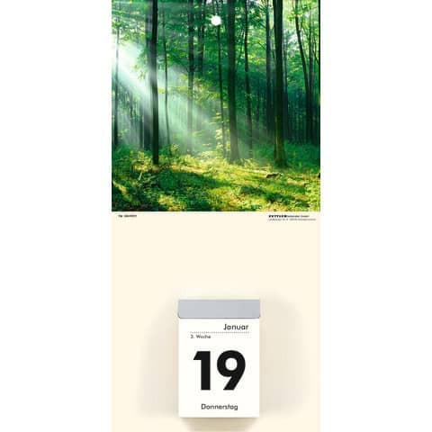 Kalenderrückwand 340 Landschaft für Tagesblock Nr.2 und 3