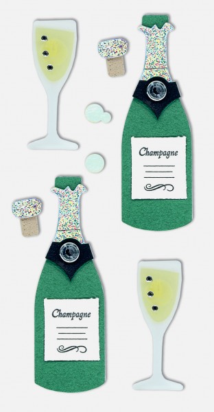 Stick-On's Champagner