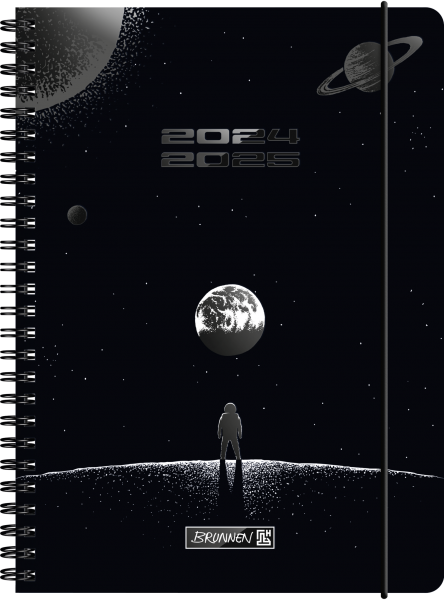 Baier & Schneider Schülerkalender 2023/24 "Outer Space," HC, Wire-O, 2Seiten=1Woche 
