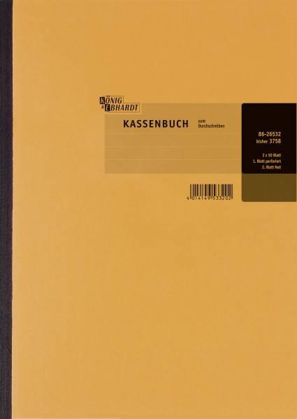 Kassenbuch A4 2x50Blatt SD