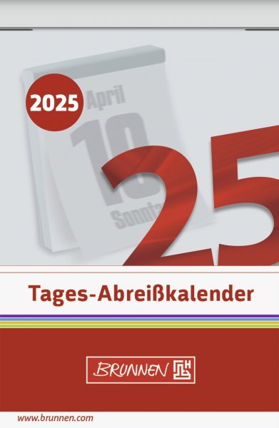 Baier & Schneider Tages-Abreißkalender Nr.4 65x98mm, 2025