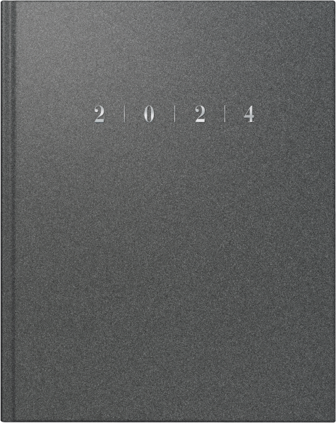 Baier & Schneider Buchkalender 2024 TM 1Seite=1Woche Reflection grau