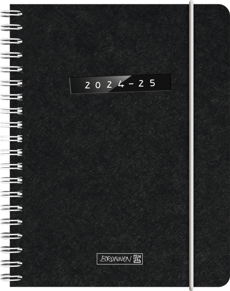 Schülerkalender 2024/25  A6 2Seiten=1Woche, Naturkarton-Einband,  Monochrome 