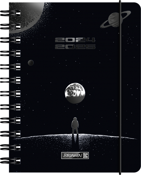Baier & Schneider Schülerkalender 2024/25 A6 1Seite=1Tag Hardcover Space