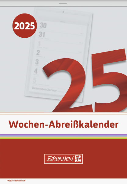 Baier & Schneider Wochenkalender Nr.25 , A6,10,5x15cm, 2025