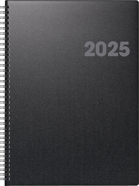 Baier & Schneider Buchkalender 763 A4 Wire-O Metallico 2025