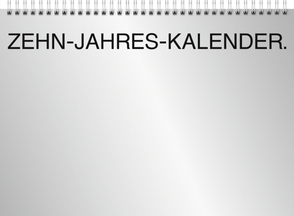 Baier & Schneider Zehn-Jahreskalender A4 2025 - 2034