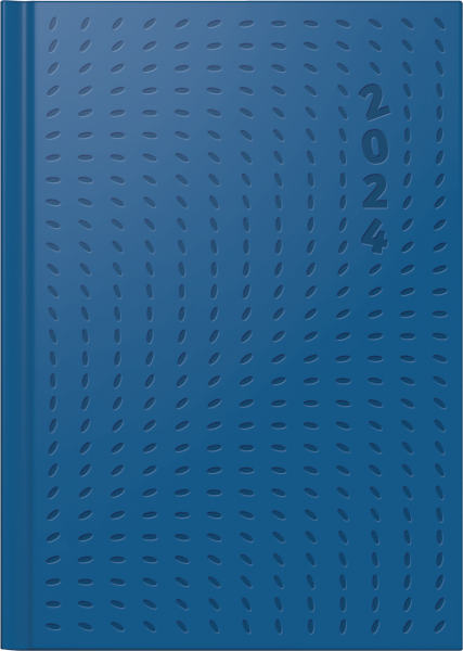 Baier & Schneider Buchkalender 2024 Futura2 Trend Flow, blau