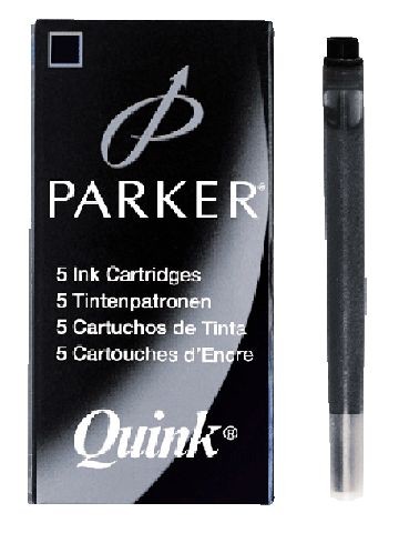 Parker Tintenpatrone QuInk 5Stk schwarz