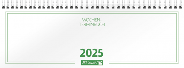 Baier & Schneider Querterminbuch 772  2Seiten=1Woche Karton weiß