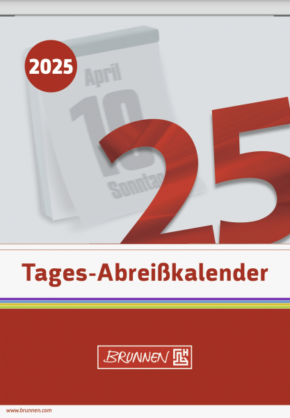 Baier & Schneider Tages-Abreißkalender Nr.13 98x142mm, 2025