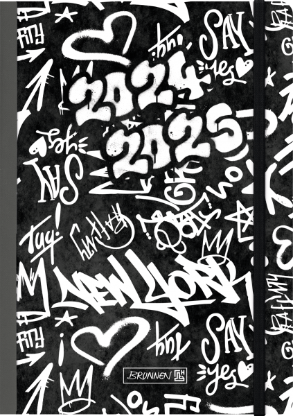 Baier & Schneider Schülerkalender Graffiti 2024/25 Karton-Einband