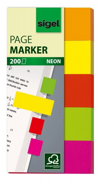 Sigel Haftmarker Neon HN650 20x50mm