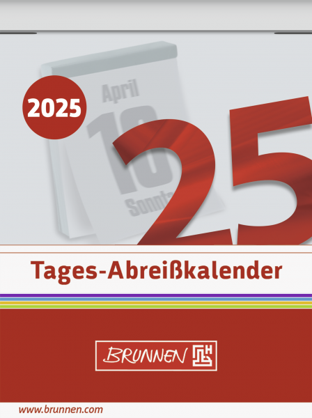 Baier & Schneider Tages-Abreißkalender Nr.2 53,6x71mm, 2025
