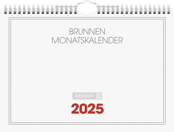 Baier & Schneider Monatskalender 2025 A4 quer 1Seite=1Monat