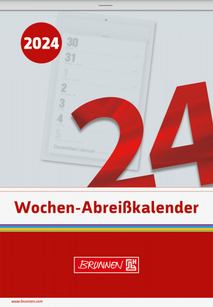 Baier & Schneider Wochenkalender Nr.25 , A6,10,5x15cm, 2024
