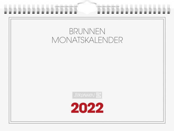 Monatskalender 2022 A4 quer 1Seite=1Monat